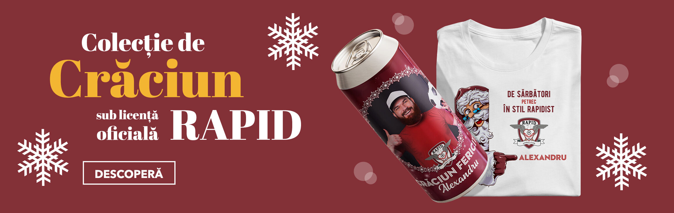 Cadouri personalizate sub licență oficială - FC Rapid 1923 București