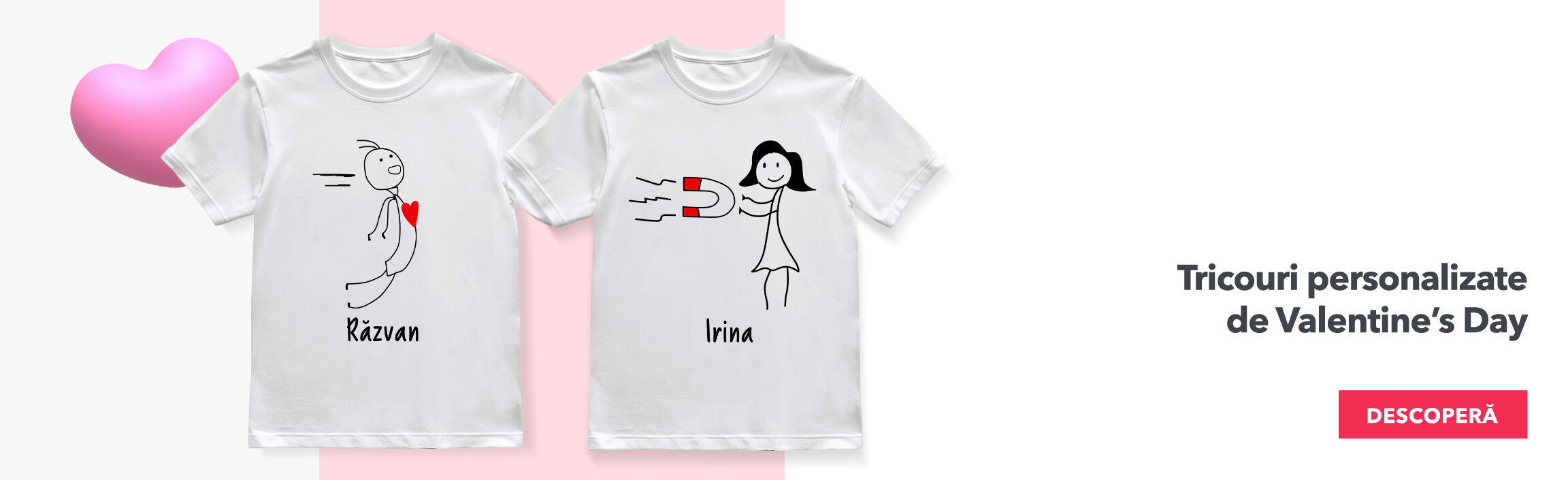 Tricouri de Valentine