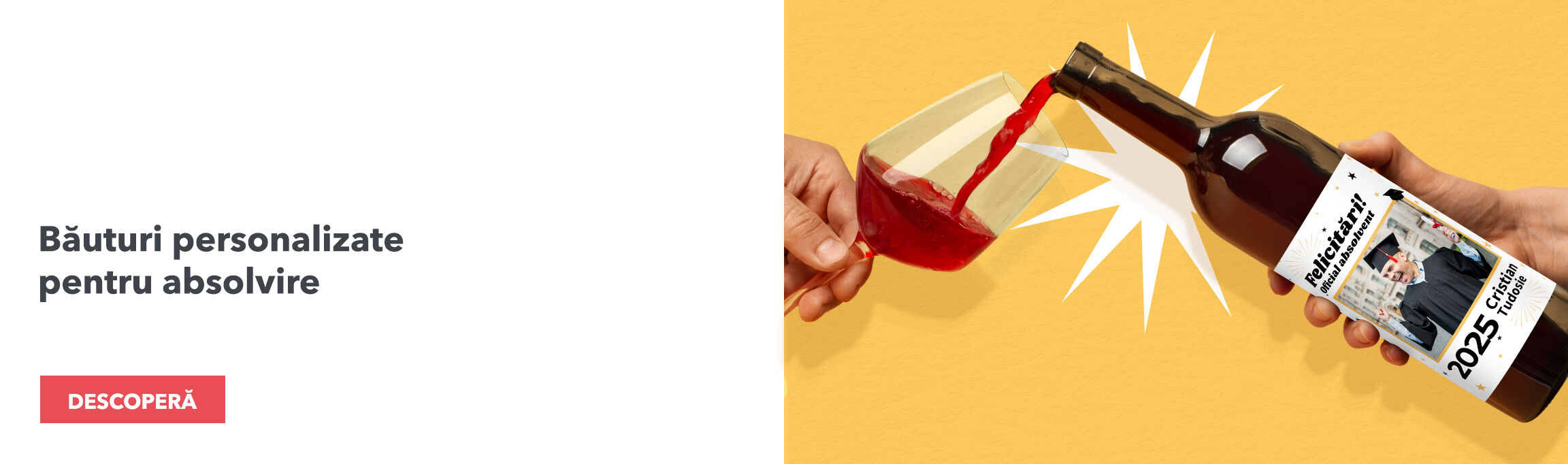 Băuturi personalizate pentru absolvire