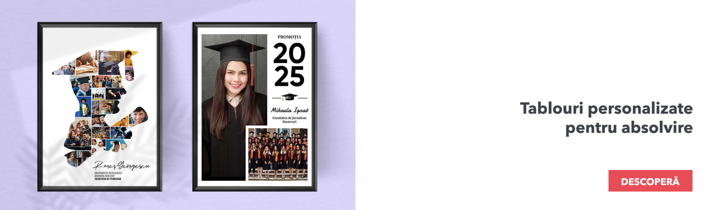 Tablouri, rame și postere pentru absolvire