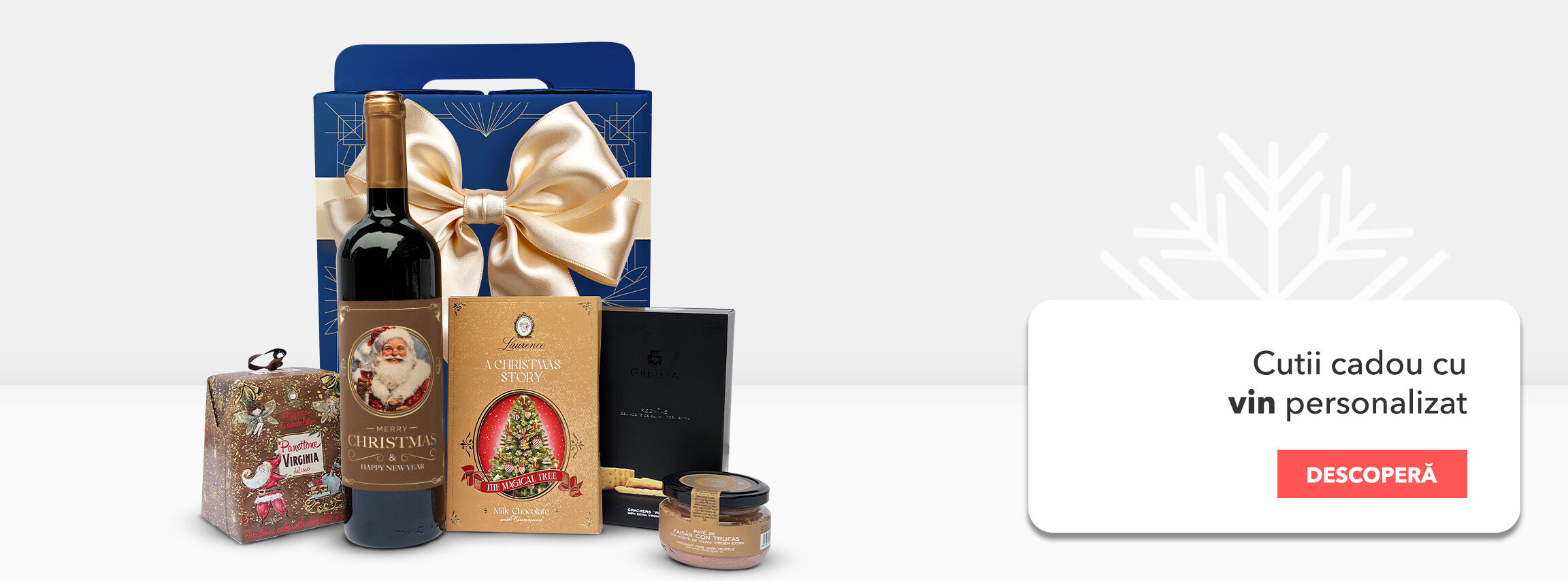 Cutii cadou cu vin personalizat