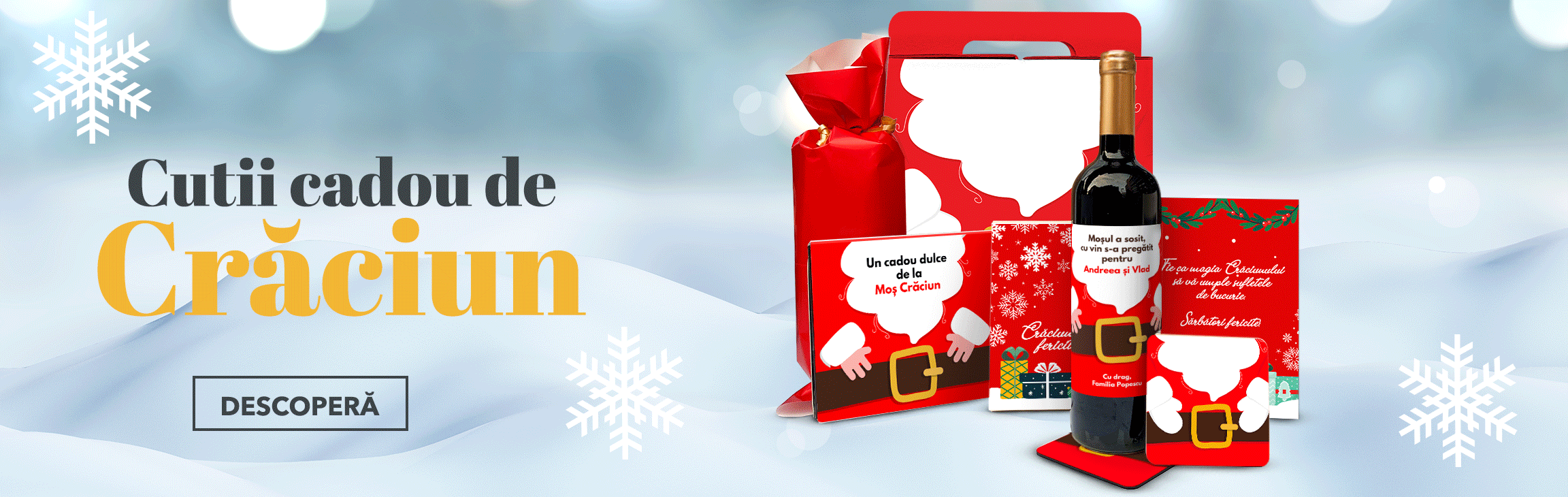 Cutii Cadou cu produse de Crăciun