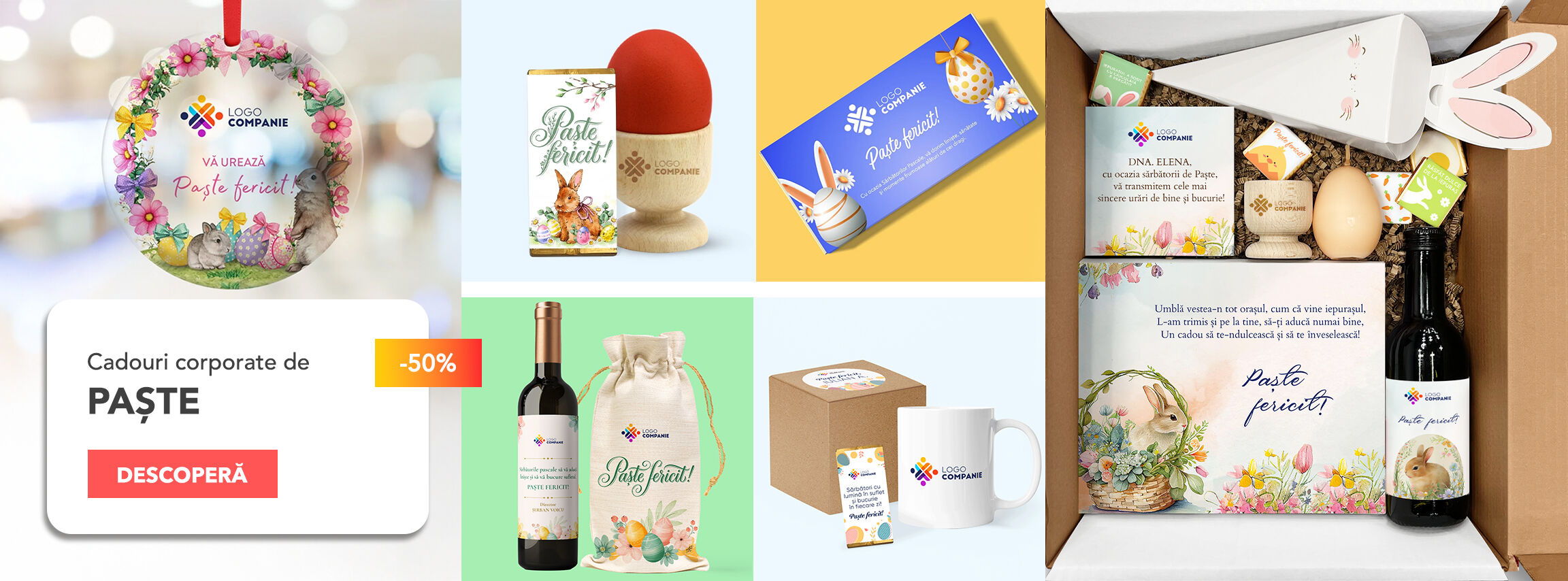 Toate cadourile corporate de Paște