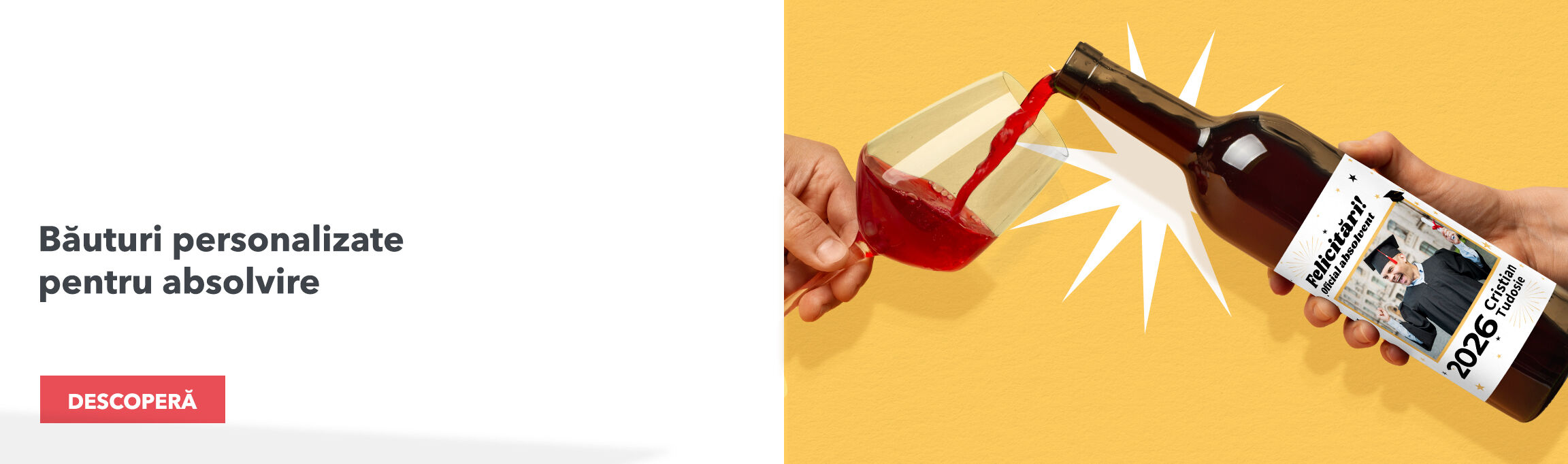 Băuturi personalizate pentru absolvire