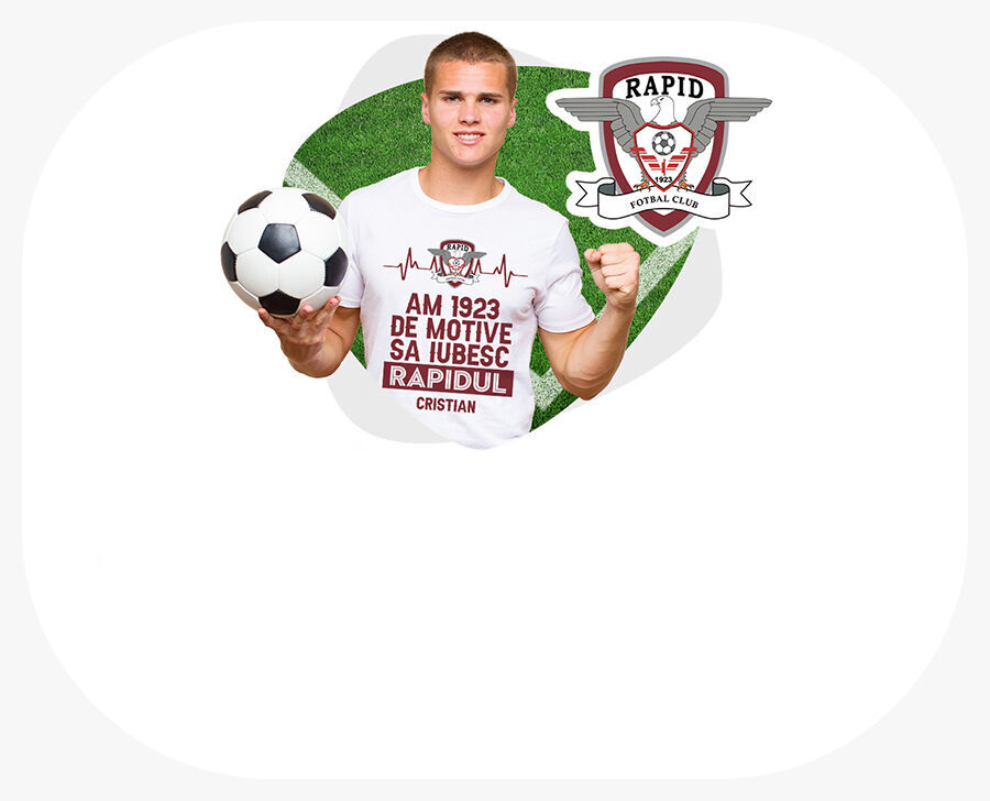 Cadouri personalizate sub licență oficială - FC Rapid 1923 București