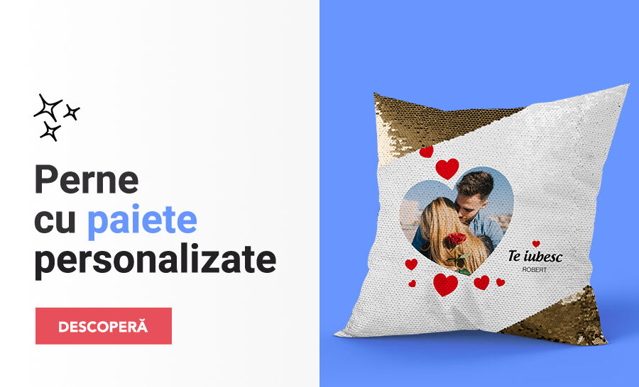 Perne cu paiete personalizate
