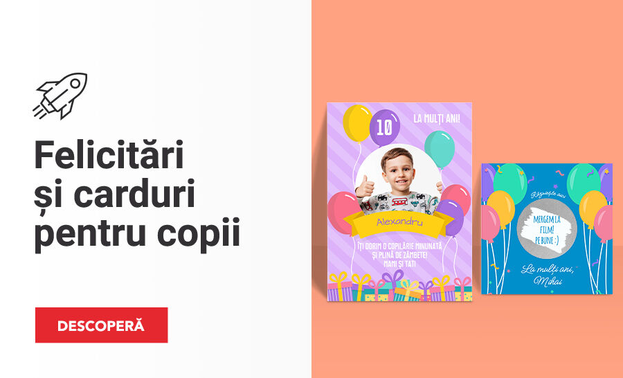 Felicitări pentru copii