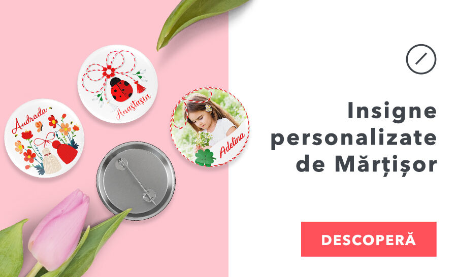 Insigne personalizate pentru Mărțișor