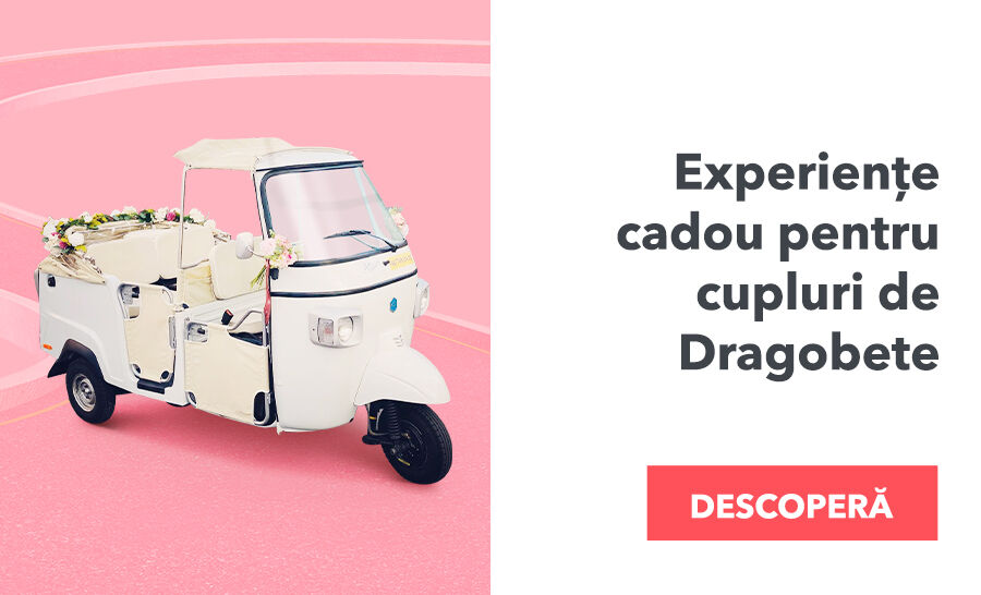 Experiențe cadou pentru cupluri de Dragobete