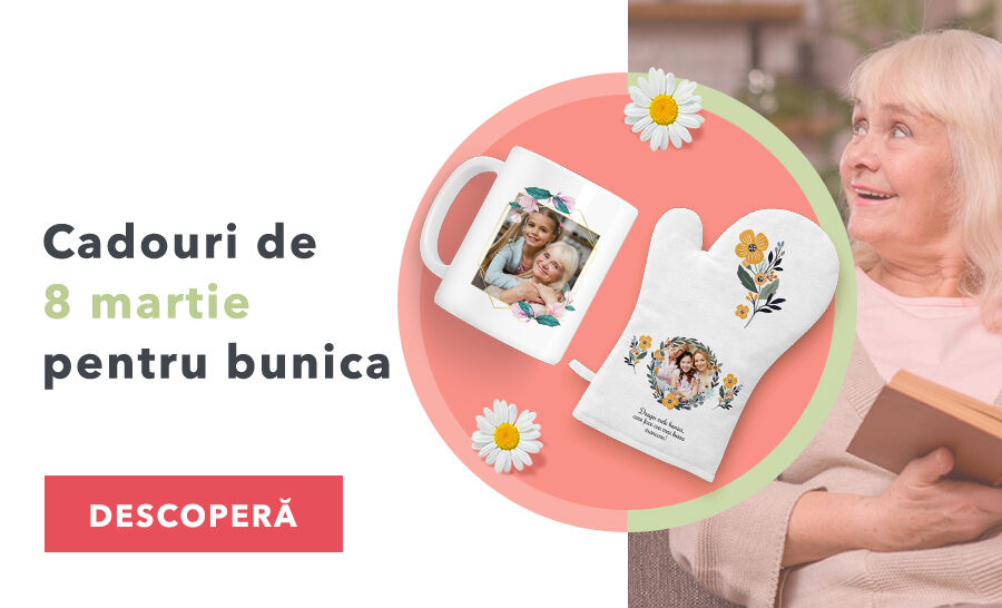 Cadouri personalizate de 8 martie pentru bunica