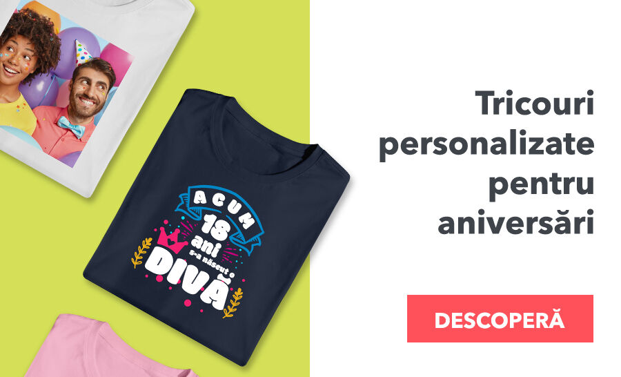Tricouri personalizate pentru aniversări