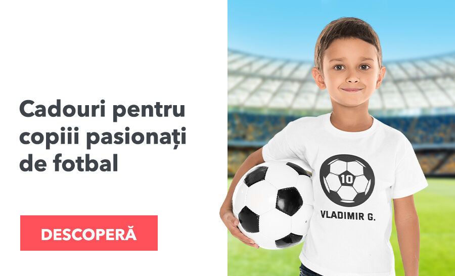 Colecție cadouri pentru copiii pasionați de fotbal