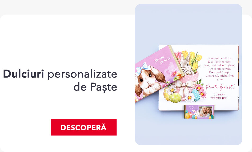 Dulciuri personalizate pentru Paște
