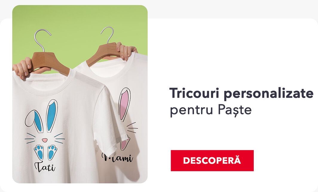 Tricouri personalizate de Paște