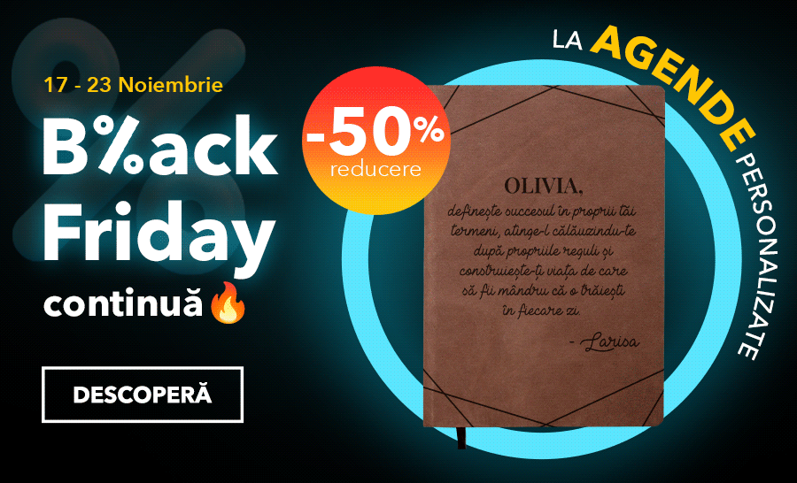 Cele mai apreciate agende și calendare reduse cu 50%