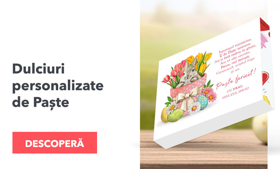 Dulciuri personalizate pentru Paște