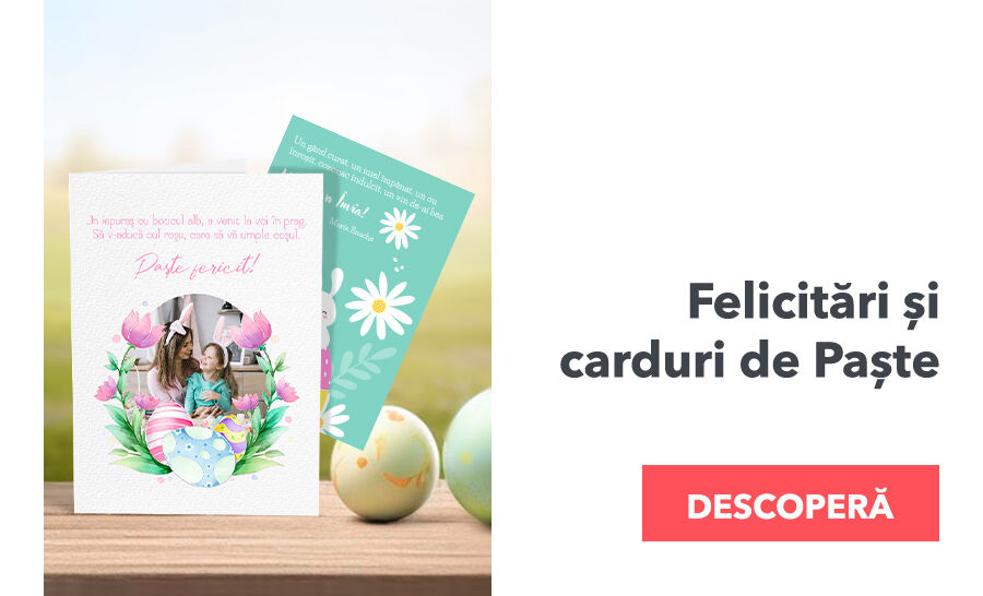 Felicitări și carduri personalizate pentru Paște