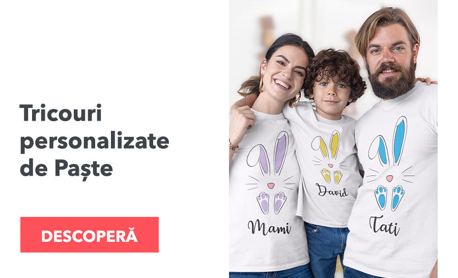 Tricouri personalizate de Paște
