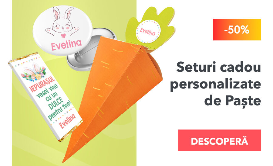 Seturi cadou personalizate de Paște