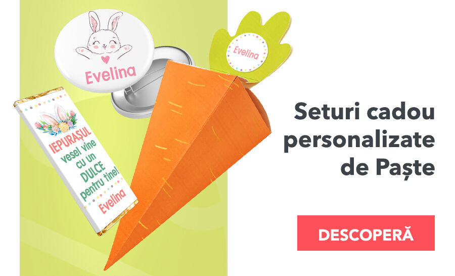 Seturi cadou personalizate de Paște