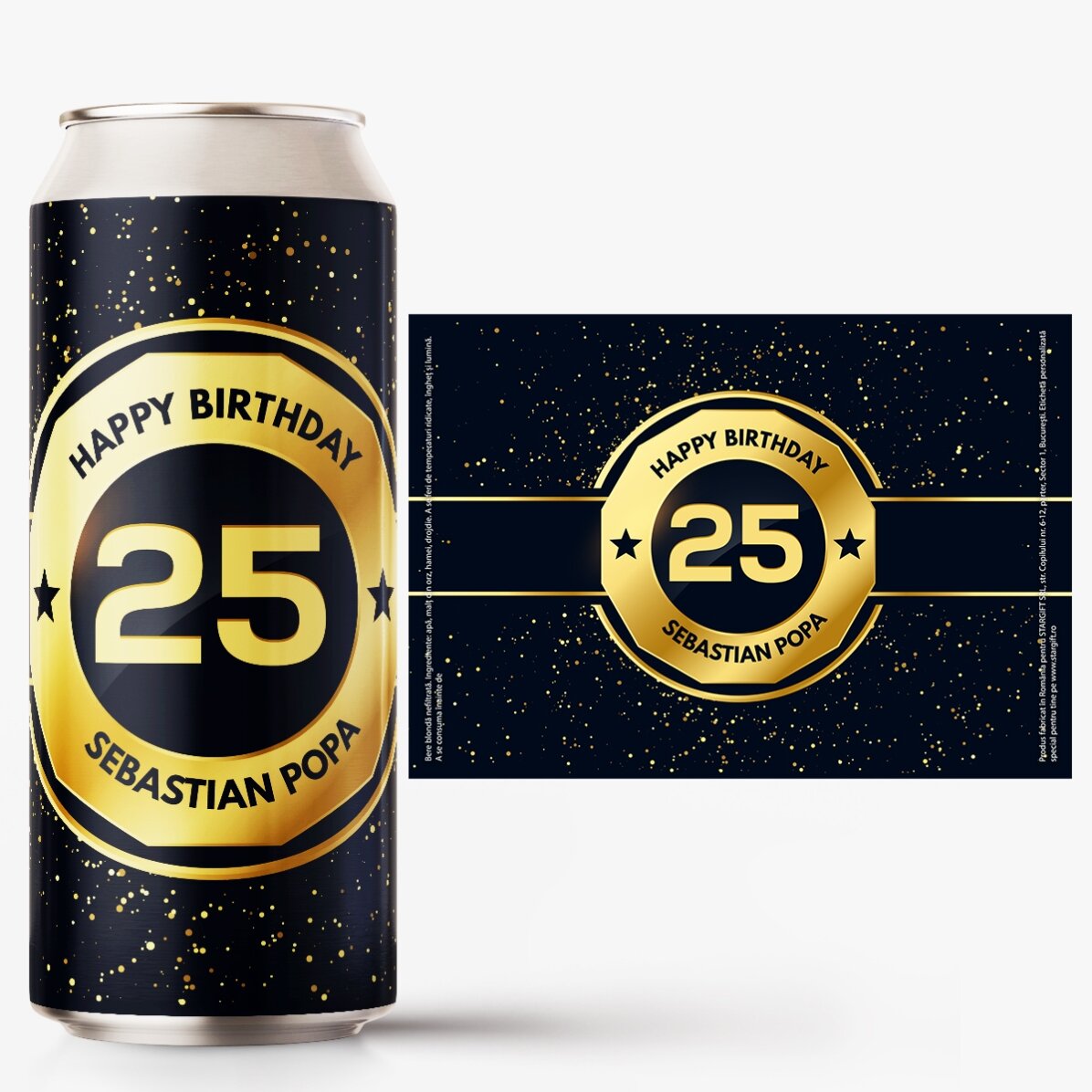 Bere la doză personalizată cu text - Birthday Beer