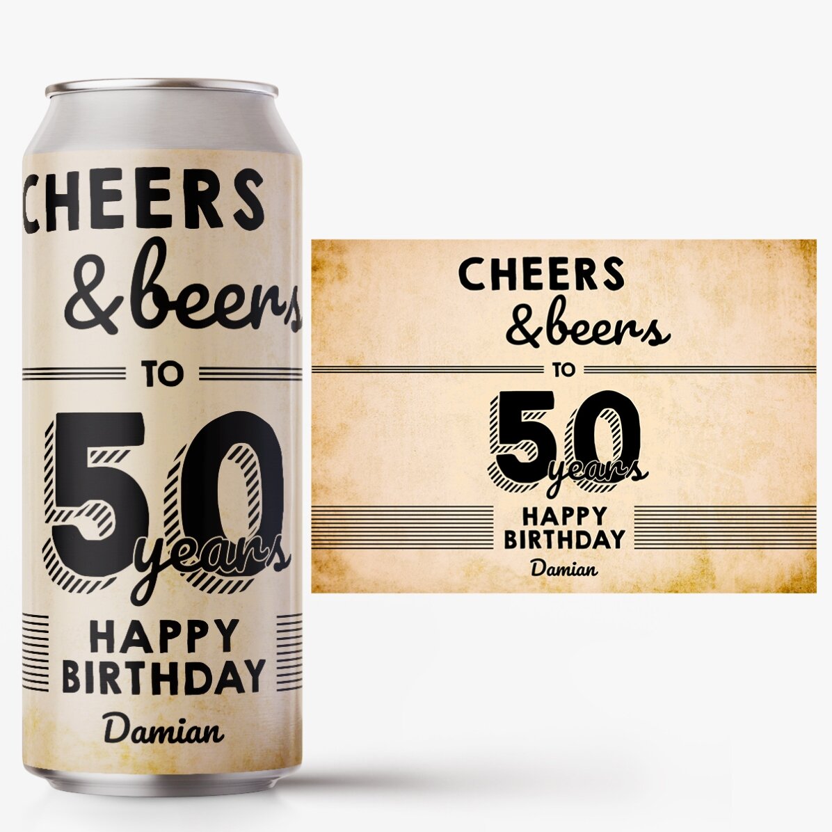 Bere la doză personalizată cu text - Cheers & Beers