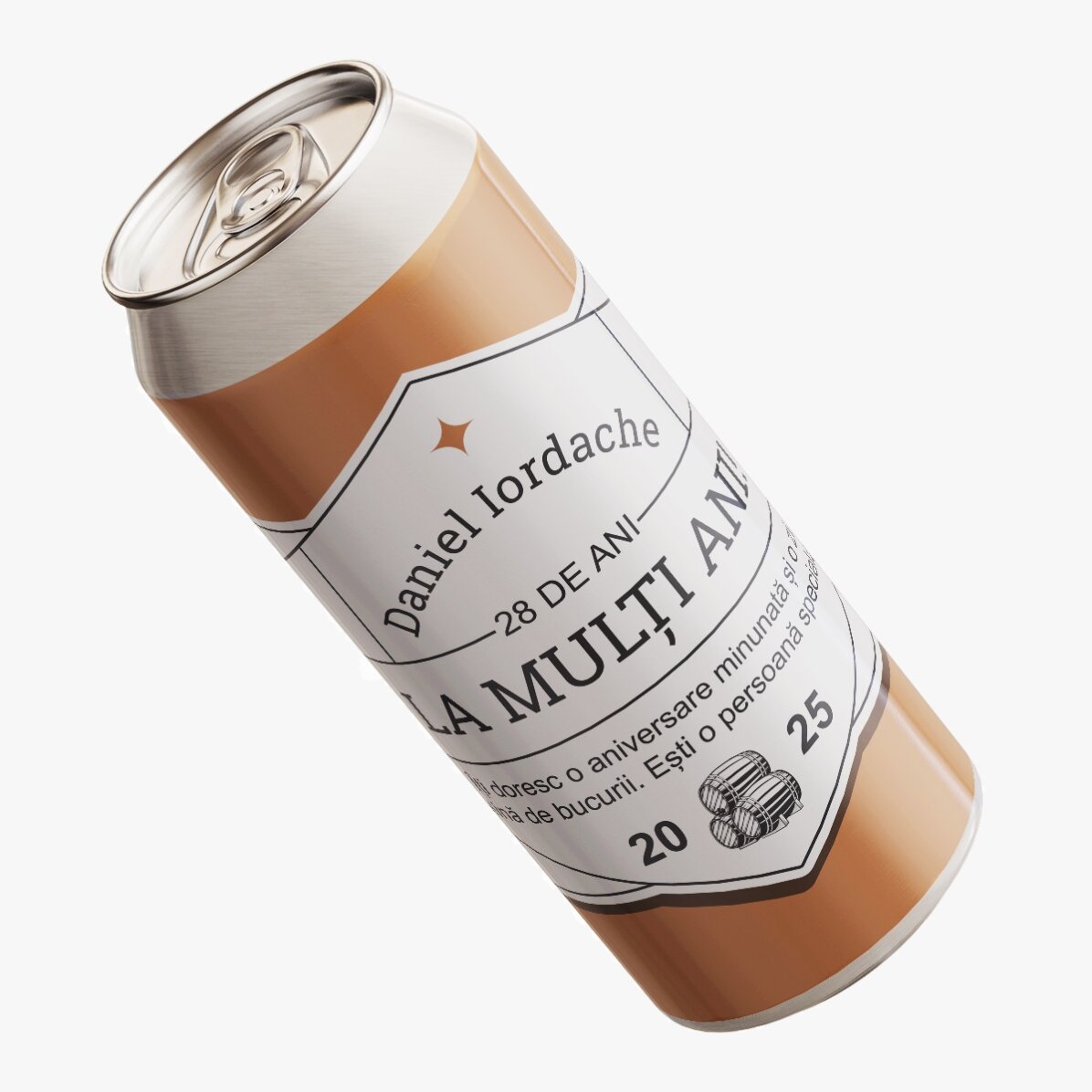 Bere la doză personalizată cu text - Classic beer