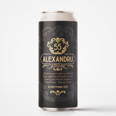 Bere la doză personalizată cu text - Premium