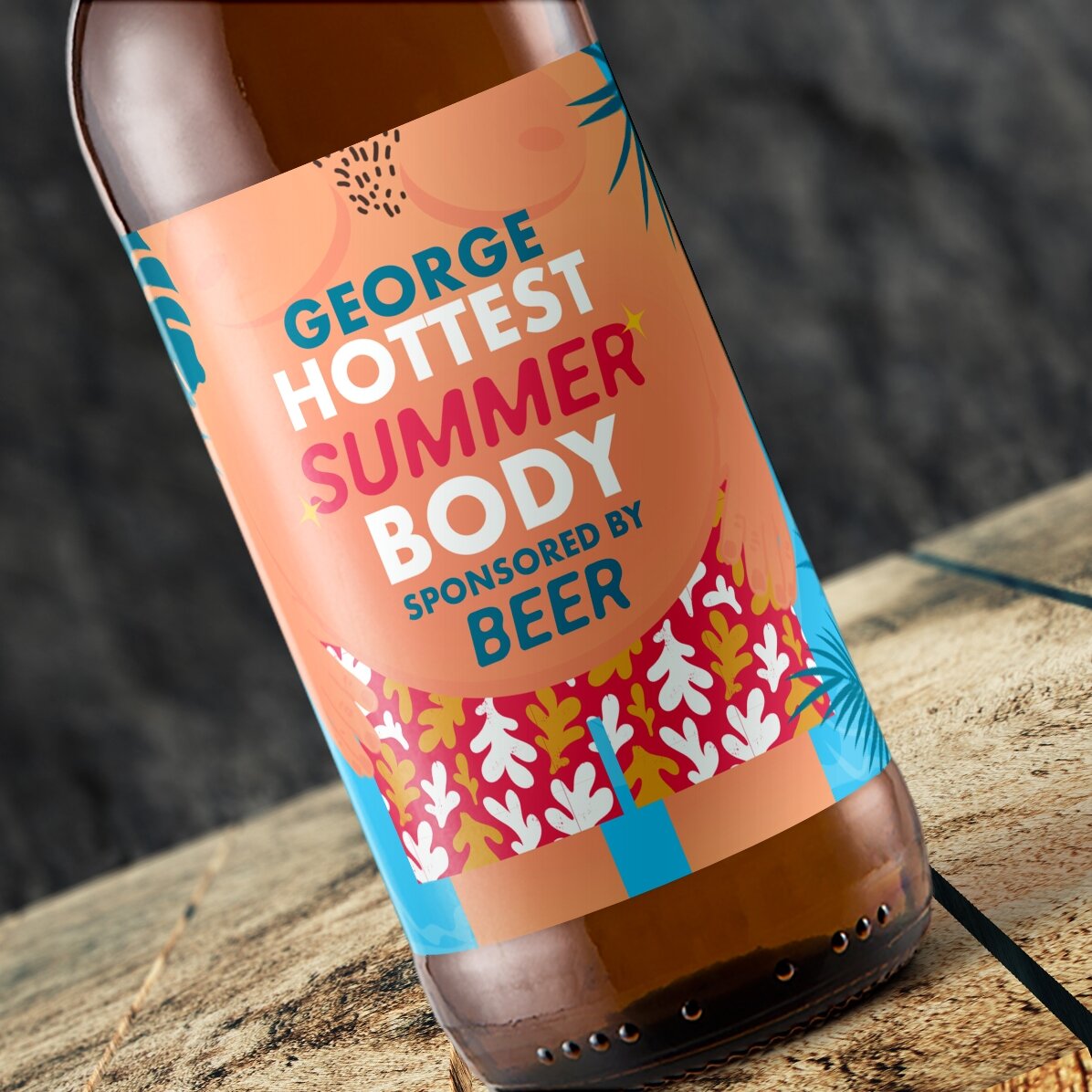 Bere personalizată cu text - Hot body