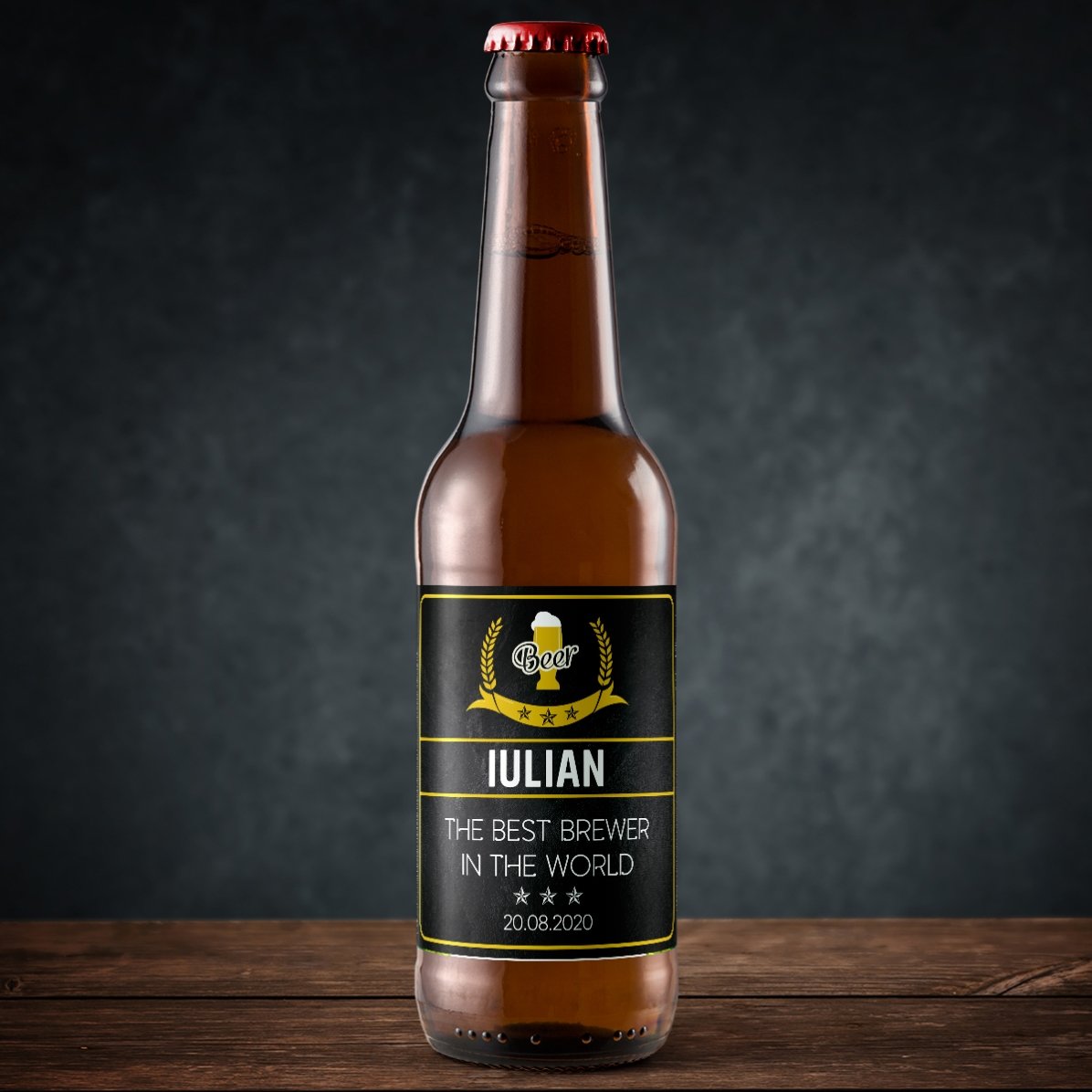 Bere personalizată cu text - The best brewer