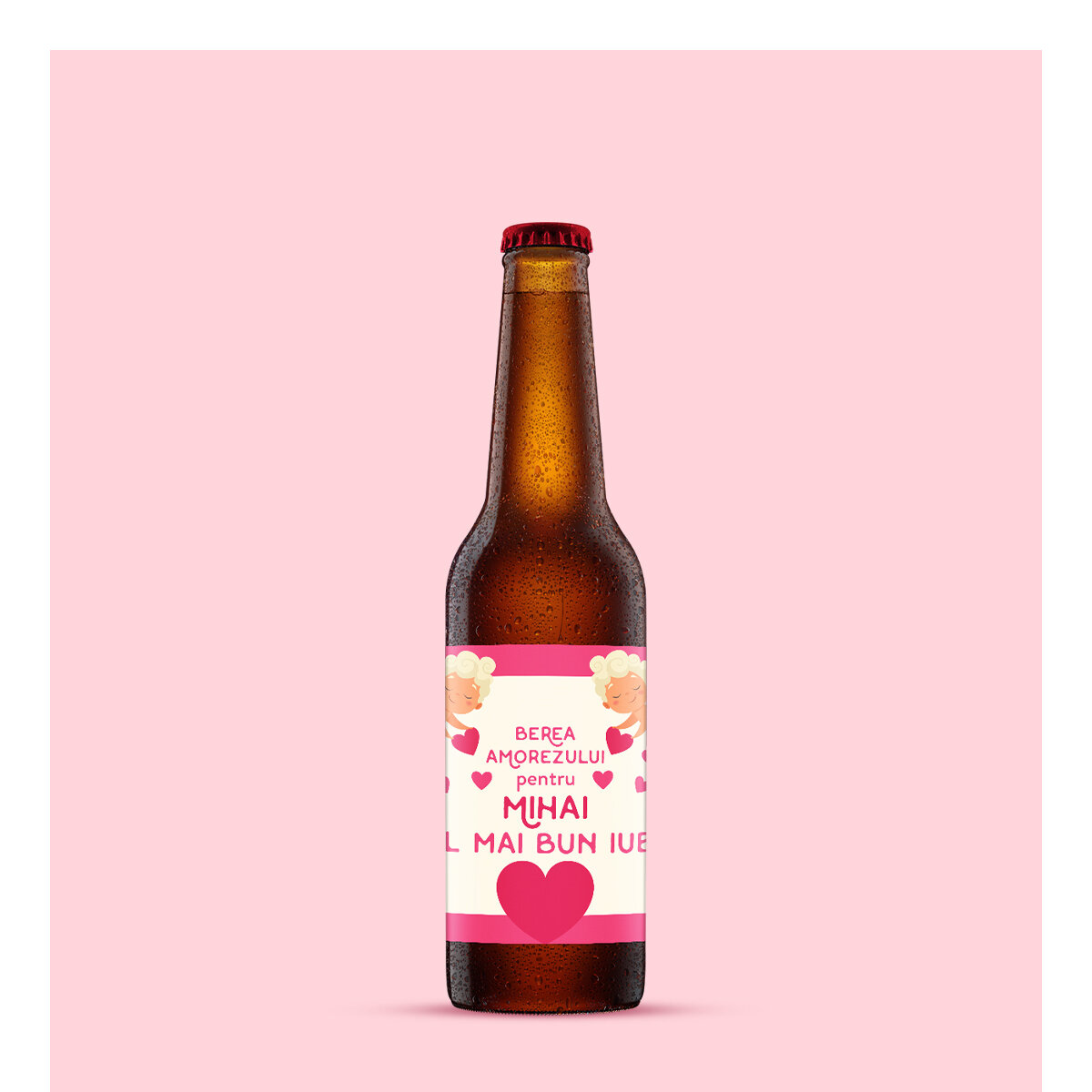 Bere personalizată de Valentine