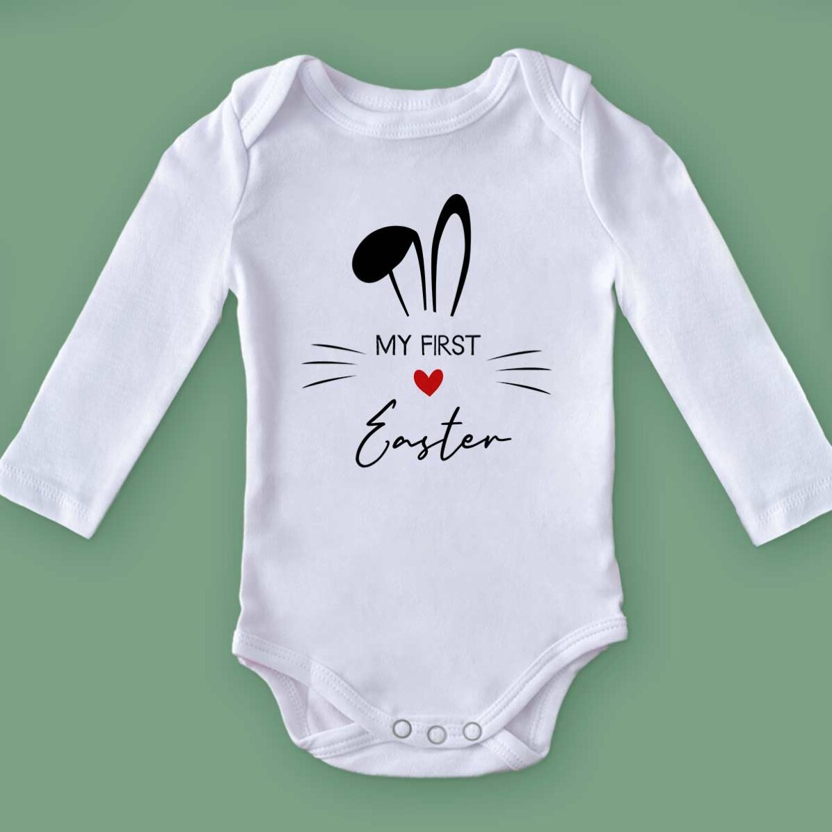 Body pentru copii personalizat cu mesaj - First Easter