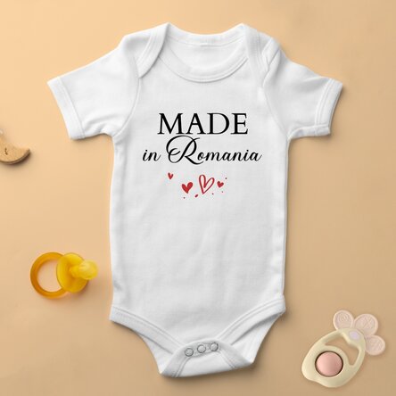 Body pentru copii personalizat cu mesaj - Made with love