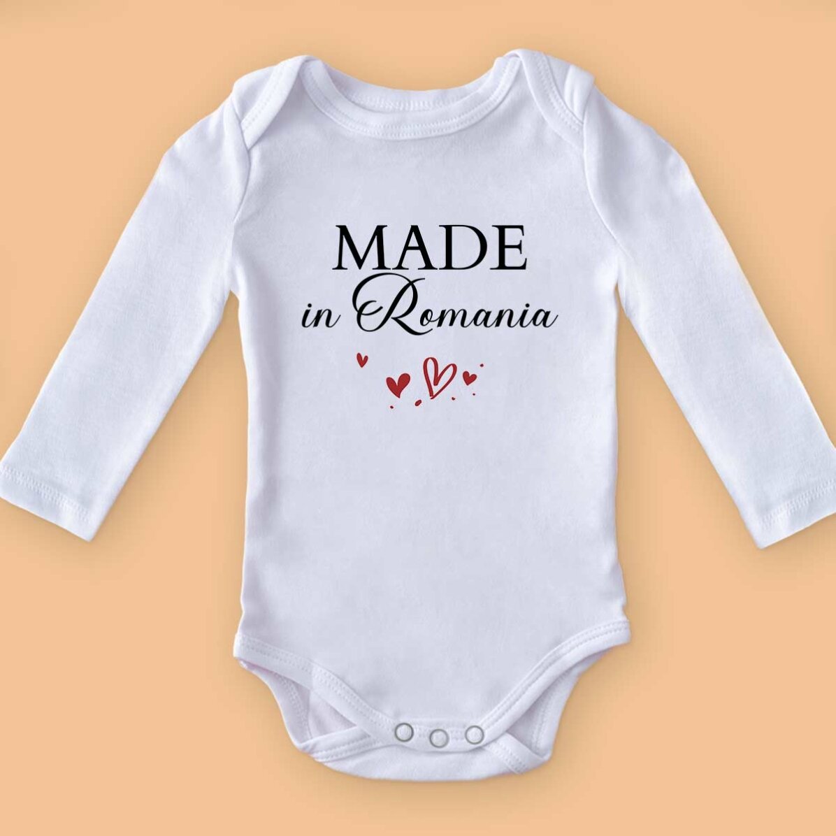 Body pentru copii personalizat cu mesaj - Made with love