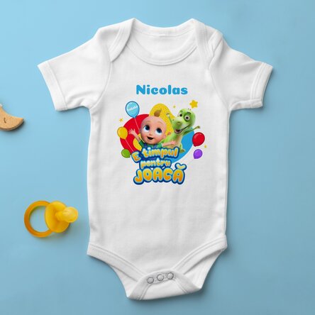 Body pentru copii personalizat cu nume - E timpul pentru joacă cu TraLaLa