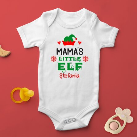 Body pentru copii personalizat cu text - Little elf