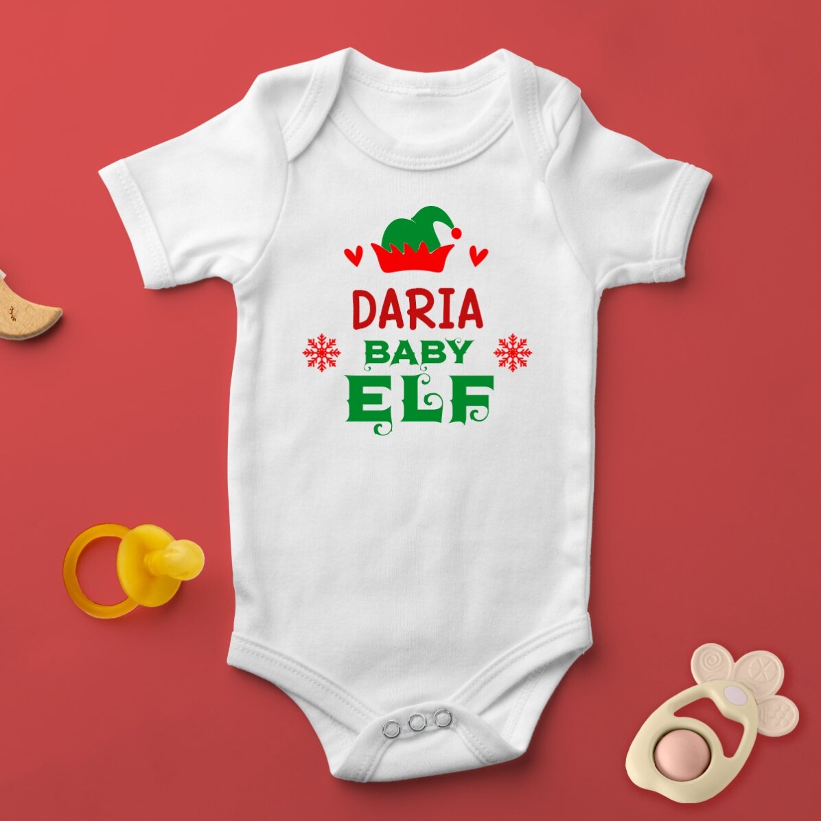 Body pentru copii personalizat cu text - Little elf