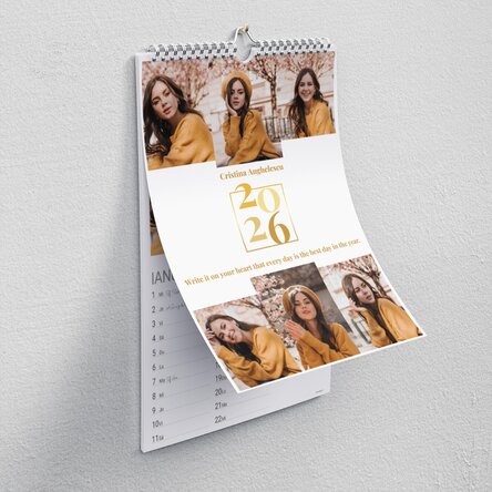 Calendar personalizat cu poze și mesaj - Every day, best day