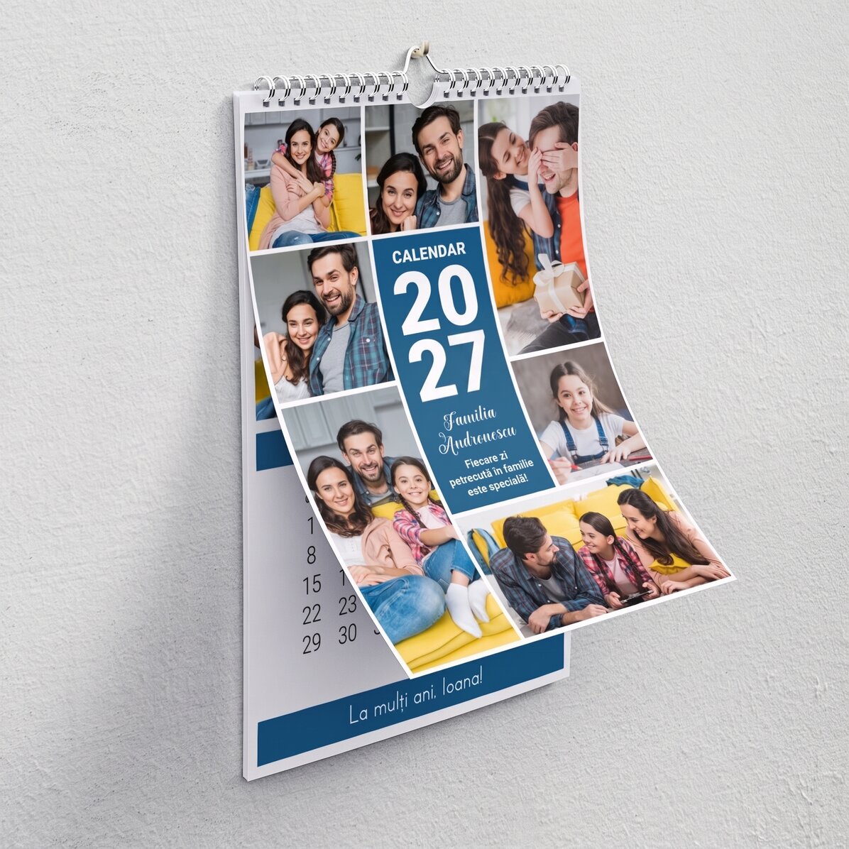 Personalised calendar with photos and message - Moments together