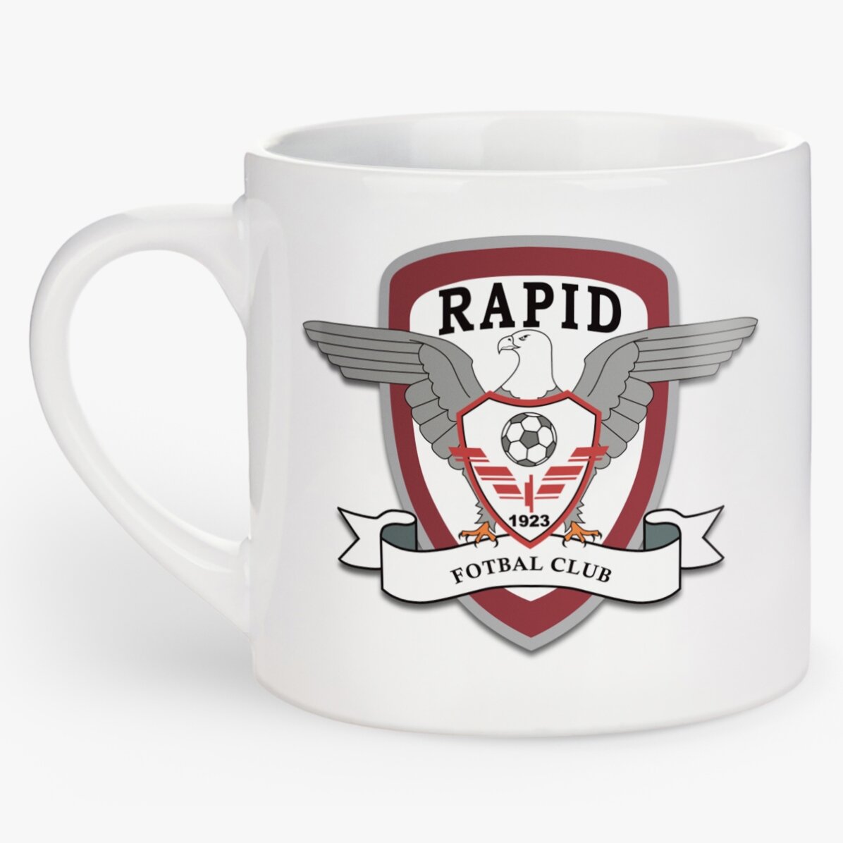 Cană espresso FC Rapid personalizată cu poză și text - Suporterul nr. 1