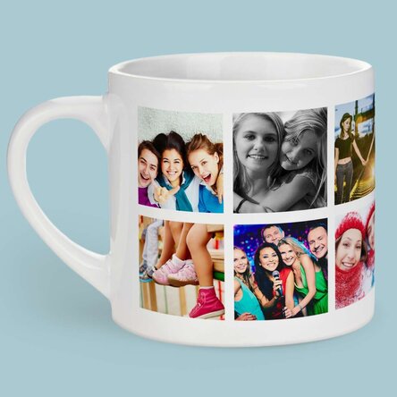 Cană espresso personalizată cu 12 poze