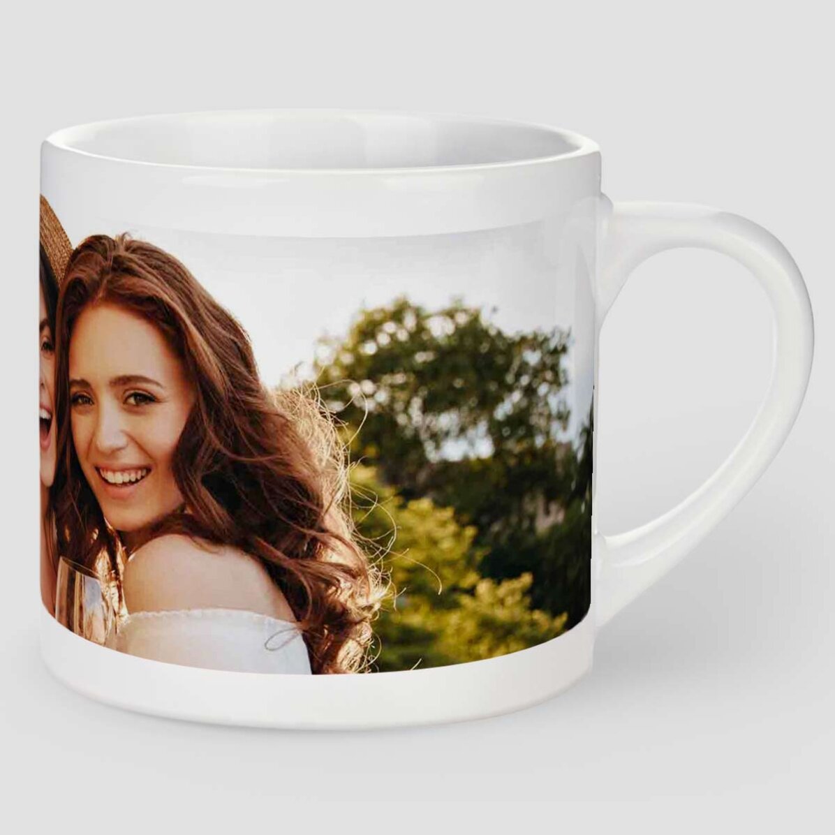 Cană espresso personalizată cu o poză landscape