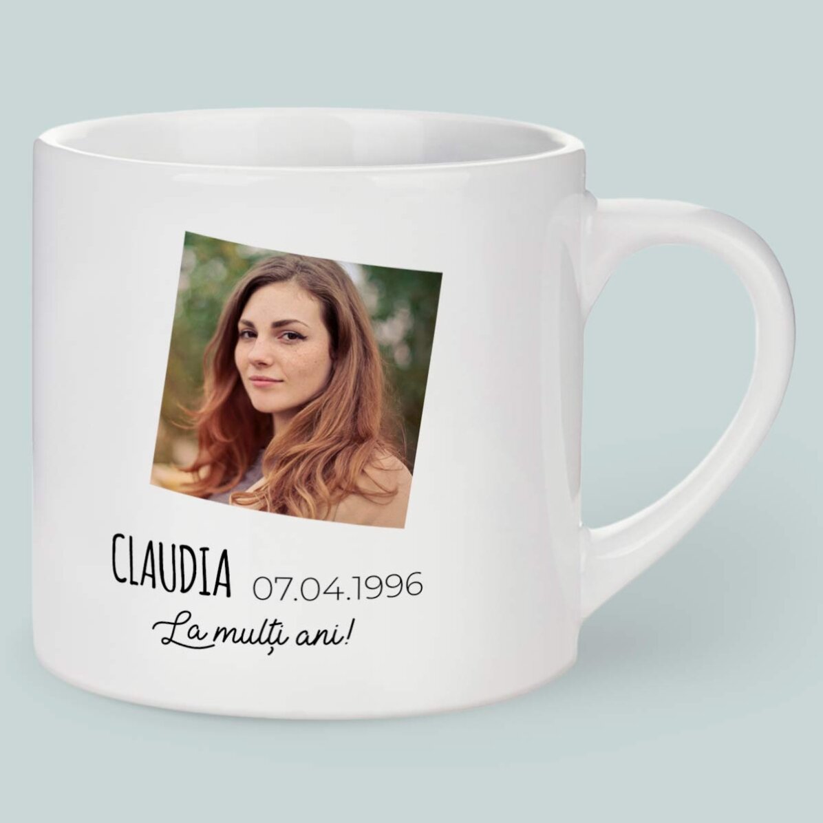 Cană espresso personalizată cu poză și text - Zodia Berbec