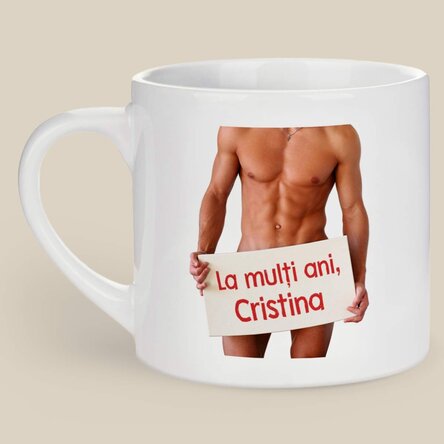 Cană espresso personalizată cu text - Hoooot