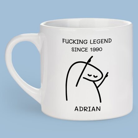 Cană espresso personalizată cu text - Legend