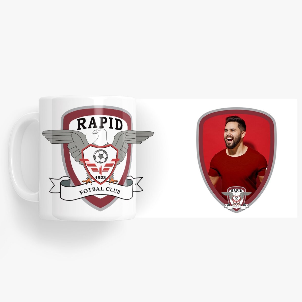 Cană FC Rapid 1923 personalizată cu poză