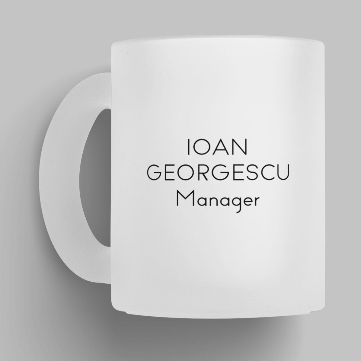 Cană mată personalizată cu mesaj - Milionar