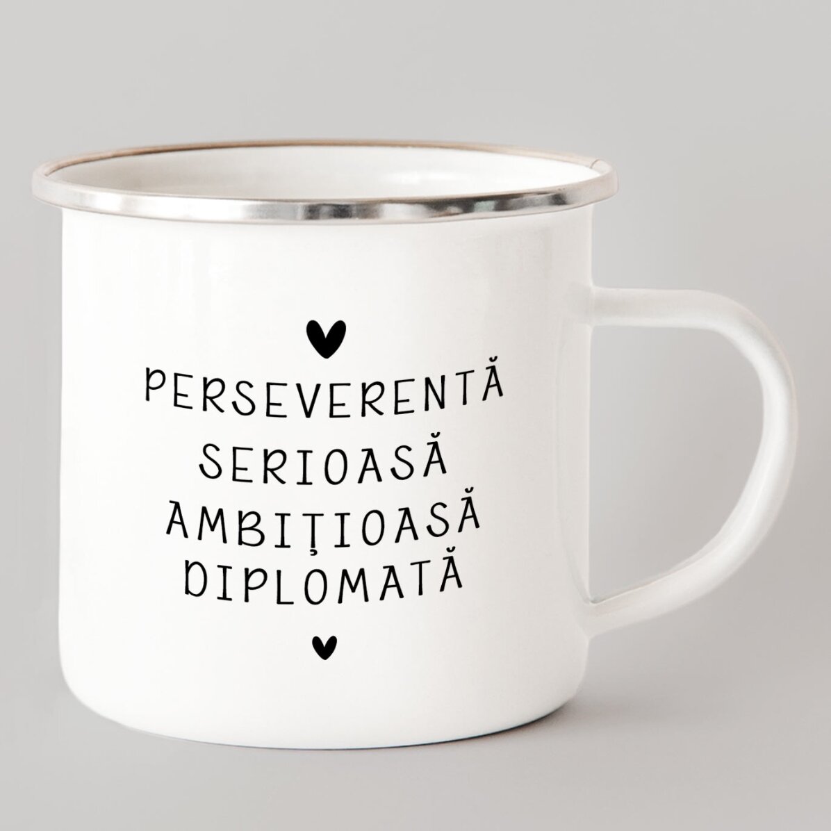 Cană metalică emailată personalizată cu mesaj - Zodia Capricorn