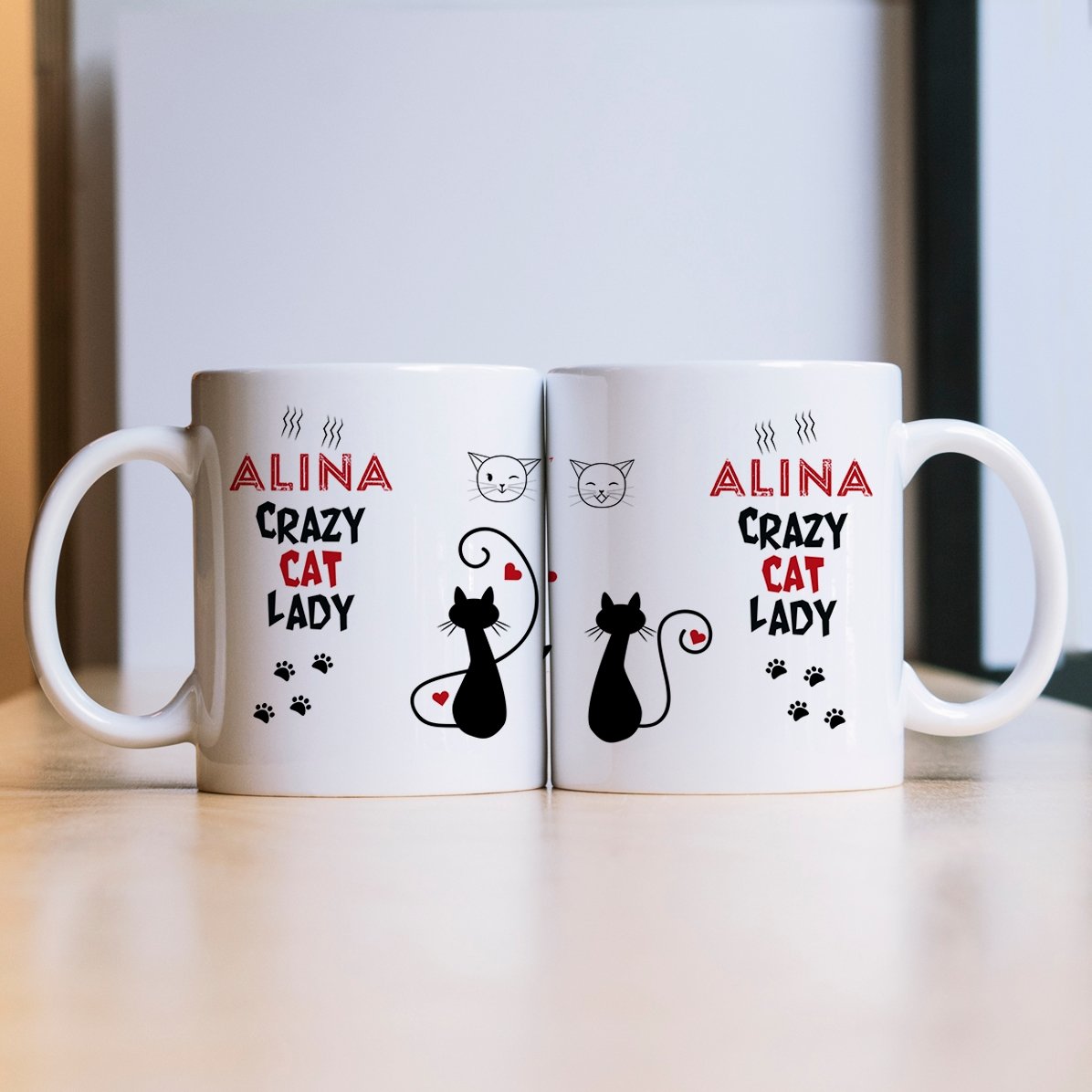 Cană personalizată - Crazy cat