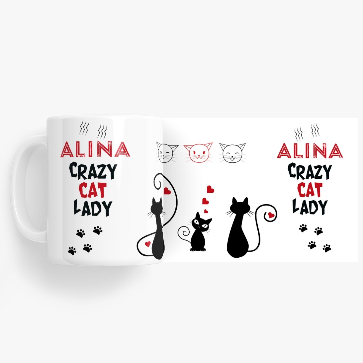 Cană personalizată - Crazy cat